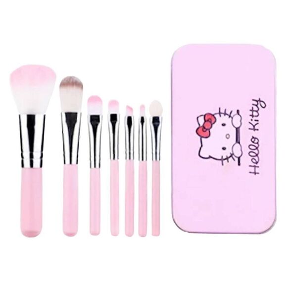 Hello Kitty Makeup Brushes Fashion Anime Sanrio Y2k Accessories Beauty Tools - Picture 7 of 7